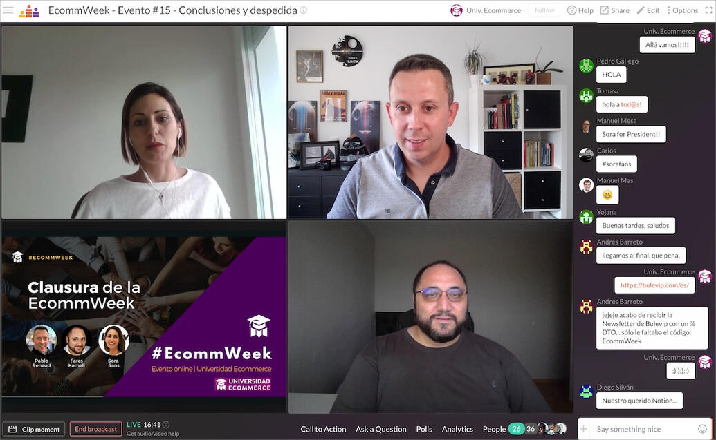 Sesión de clausura de la EcommWeek