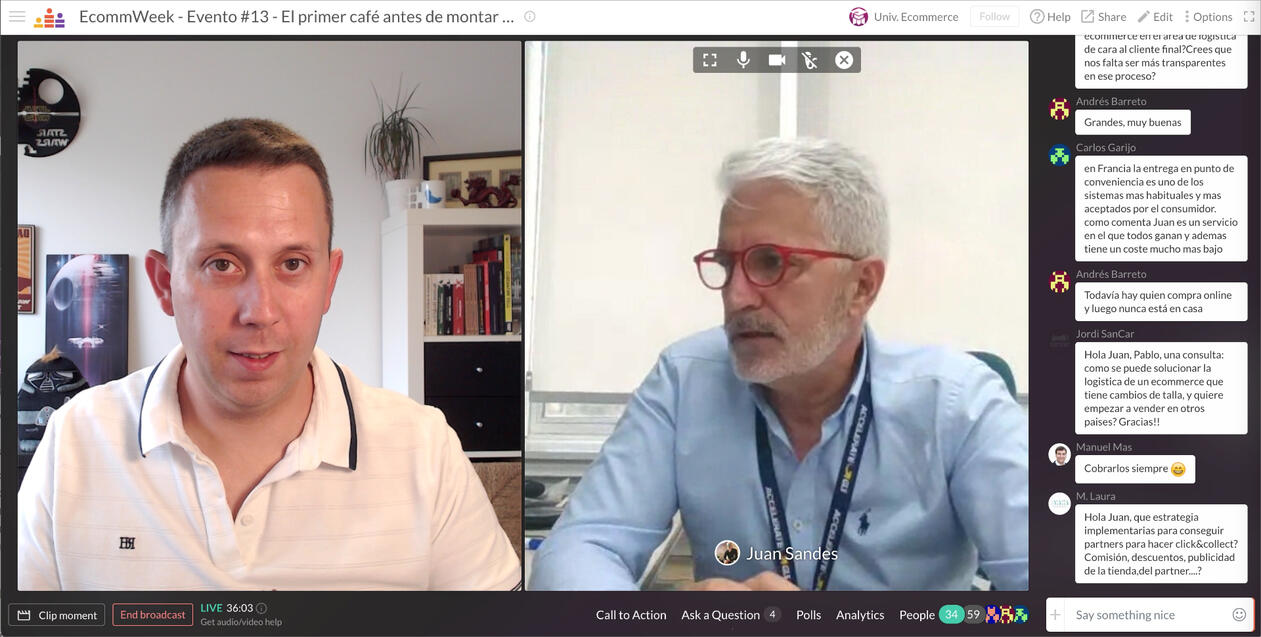 Sesión con Juan SAndes EcommWeek